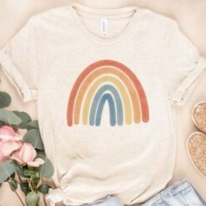 rainbow graphic t-shirt